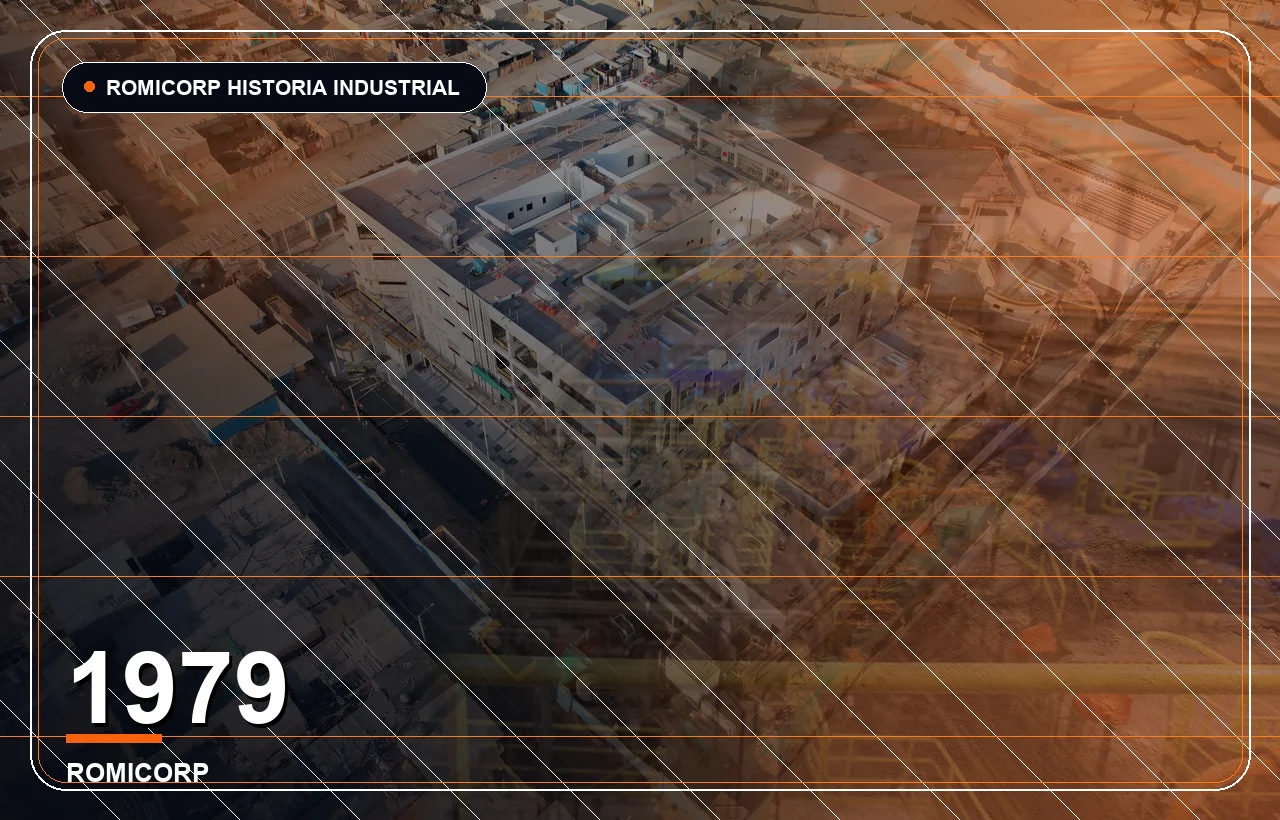 Visual de infraestructura y logística para representar proyectos de gran envergadura atendidos por ROMICORP desde 1979